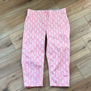 Crown & Ivy Pink Lobster Pattern Kids Trousers